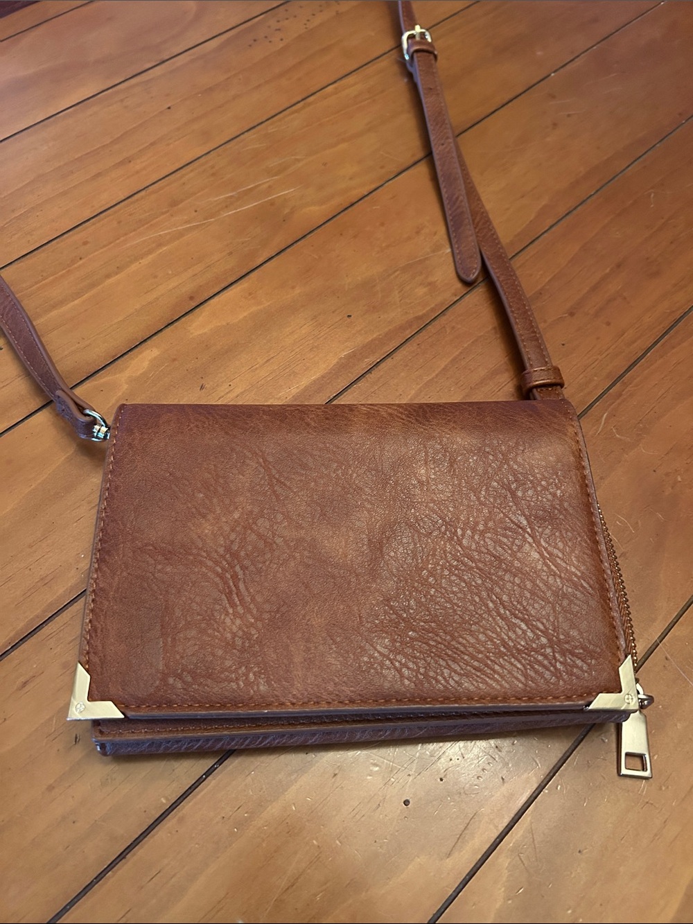 Urban Expressions Aleda Cognac Vegan Leather Cro